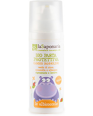 La Saponaria Bio Pasta Protettiva per il Cambio, 50 ml - Nutriente e lenitiva Crema per il Cambio