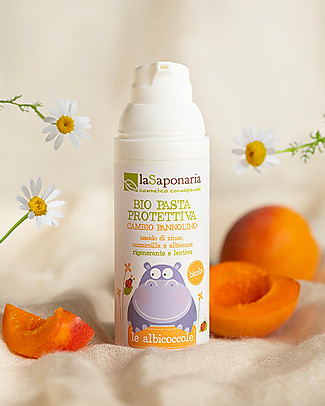 La Saponaria Bio Pasta Protettiva per il Cambio, 50 ml - Nutriente e lenitiva Creme ed Olii Baby
