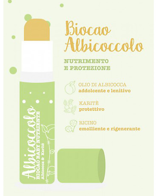 La Saponaria Biocao Balsamo Labbra Albicoccolo - Nutriente e Protettivo Creme Viso