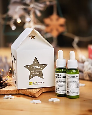 La Saponaria Casetta Lanterna Stella - Acido Ialuronico + Vitamina C - Fai Risplendere il tuo Viso! Viso