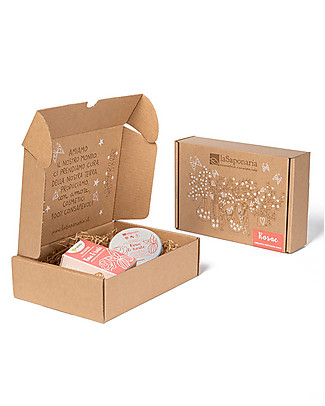 La Saponaria Cofanetto Vellutante Mani Rosa e Karité: Crema + Sapone Creme e Olii