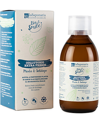 La Saponaria Colluttorio Extra Fresco Menta e Solidago - 250 ml Detergenza