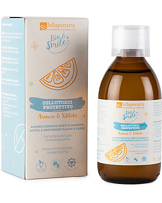La Saponaria Colluttorio Protettivo Arancia e Xilitolo - 250 ml Detergenza