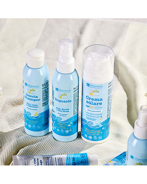 La Saponaria Crema Balsamo Doposole - Ricca di Oli e Burri Pregiati - 150ml Solari