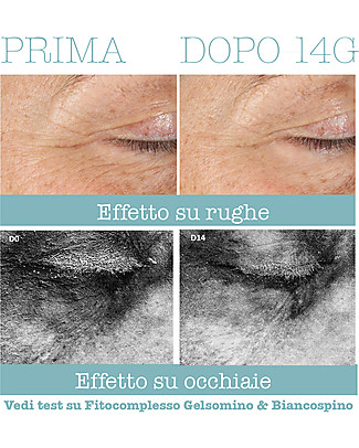 La Saponaria Crema Contorno Occhi 3in1 - 15 ml - per Borse + Occhiaie + Rughe Viso