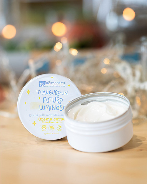 La Saponaria Crema Corpo Lime e Zenzero - Travel Size 75 ml - Illumina e Idrata Creme e Olii