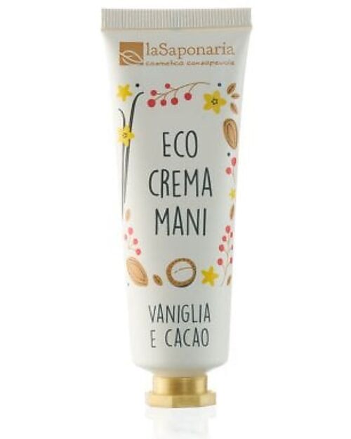 La Saponaria Crema Mani Eco - Vaniglia e Cacao - 40 ml Creme e Olii