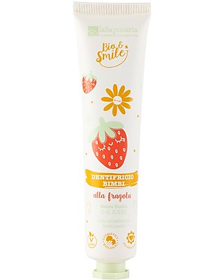 La Saponaria Dentifricio Lenitivo Bimbi alla Fragola - 75 ml Dentifricio e Spazzolini