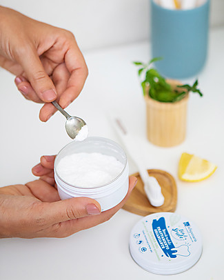 La Saponaria Dentifricio Solido WonderWhite per Trattamento Sbiancante - 50 g Dentifricio e Spazzolini