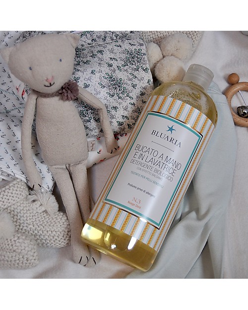 La Saponaria Detergente Liquido Bio Bucato a Mano e Lavatrice, 1lt - Delicato sui tessuti e sulla pelle Detergenti per Bucato