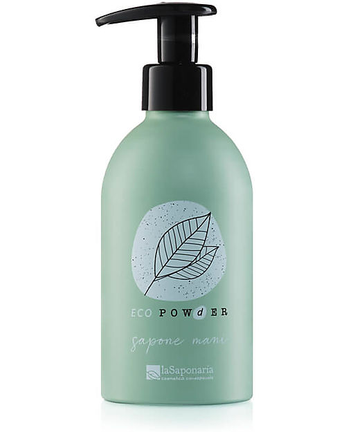 La Saponaria Dispenser in Alluminio per Eco Powder Sapone Mani - Basta Plastica! Bagno Doccia Shampoo