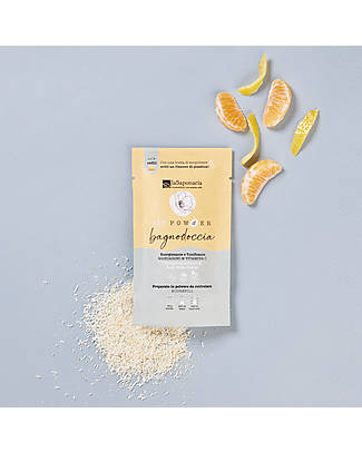 La Saponaria EcoPowder Bagnodoccia Refill Energizzante - Mandarino e VitaminaC - in Polvere! Bagno Doccia Shampoo
