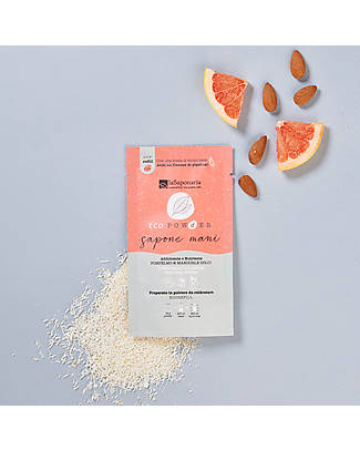 La Saponaria EcoPowder Sapone Mani Refill Addolcente - Pompelmo e Mandorle Dolci - in Polvere! Bagno Doccia Shampoo