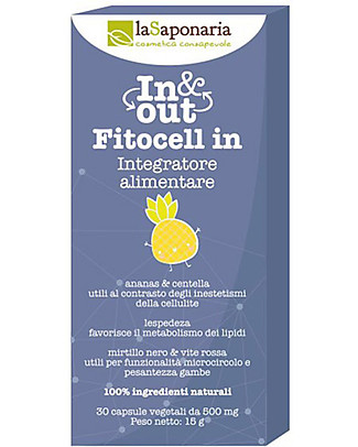 La Saponaria Fitocell In, 30 cp - Integratore Alimentare Inestetismi Cellulite Integratori alimentari