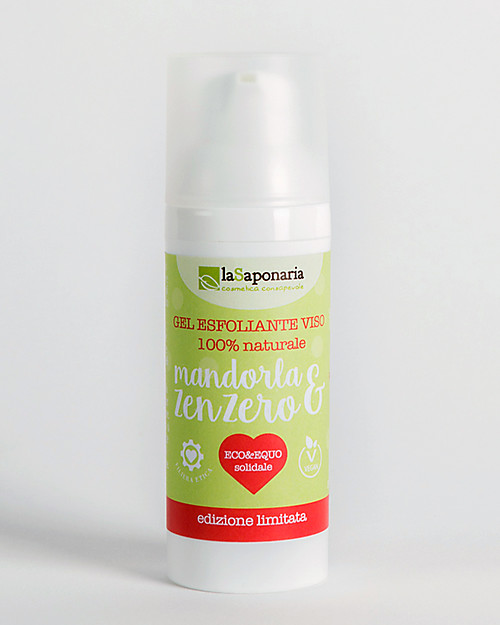 La Saponaria Gel Esfoliante Viso, 50 ml - Linea zenzero e mandorle dolci Creme Viso
