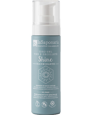 La Saponaria Idro-gel Viso Illuminante Shine, 50 ml - Illumina la Pelle Viso