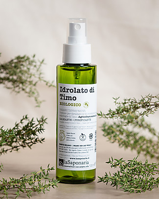 La Saponaria Idrolato di Timo Bio - 100 ml - Calma le Irritazioni Viso