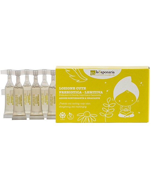 La Saponaria Lozione Cute Lenitiva e Idratante, 10 flaconcini Cura dei Capelli