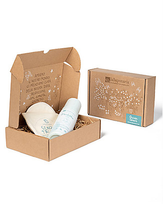 La Saponaria Ocean Lover - Set Detersione Viso: Mousse + Dischetti Struccanti Viso