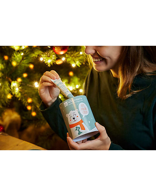 La Saponaria Salvadanaio Orso Polare con Patch Occhi + Contorno Occhi Wow + Campioncino Contorno Occhi Lift&Restore - Latta Creme e Olii