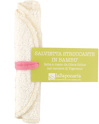 La Saponaria Salvietta Struccante in Bamboo - Lavabile e riutilizzabile! Viso