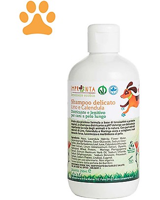 La Saponaria Shampoo Delicato, Lino e Calendula, per Cani a Pelo Lungo - 250 ml Animali Igiene