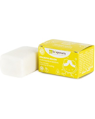La Saponaria Shampoo Solido Rinforzante e Lenitivo, 50 gr Bagno Doccia Shampoo