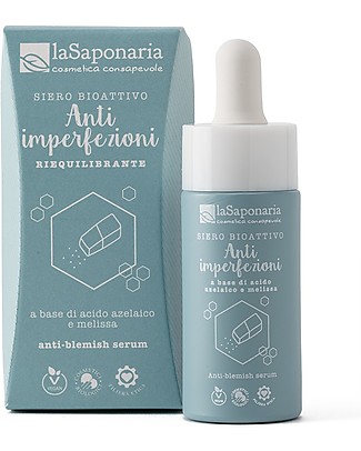 La Saponaria Siero Bioattivo Anti-imperfezioni, 15 ml - per una Pelle Perfetta Viso