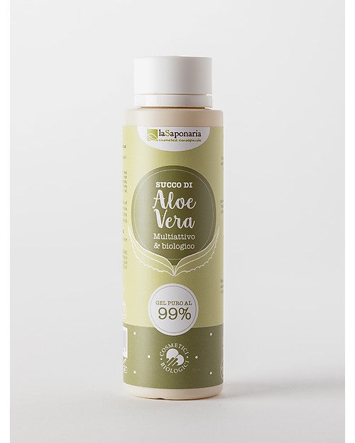 La Saponaria Succo di aloe - Gel di Aloe biologico, 150 ml - Per Viso, Corpo e Capelli! Creme Viso