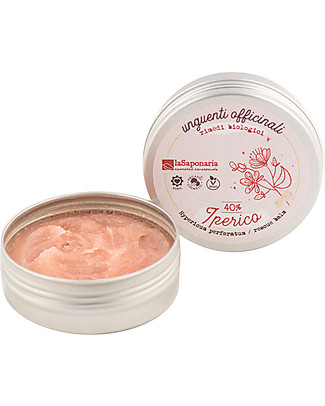 La Saponaria Unguento all'Iperico - 50 ml - Lenitivo ed Emolliente Rimedi Naturali