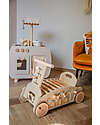 Label Label 3 in 1 Dondolo Girello e Macchina - Nocciola - Legno FSC - 2+ Anni Cavalcabili