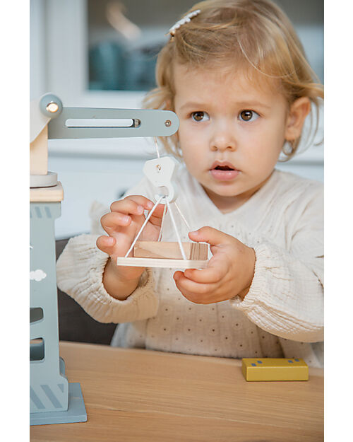 Label Label Cantiere Giocattolo in Legno FSC - Beige - 18+ m Macchine e Trenini  in Legno