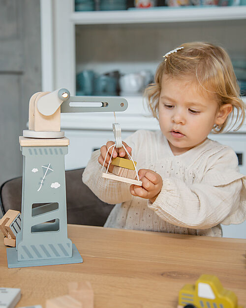 Label Label Cantiere Giocattolo in Legno FSC - Beige - 18+ m Macchine e Trenini  in Legno