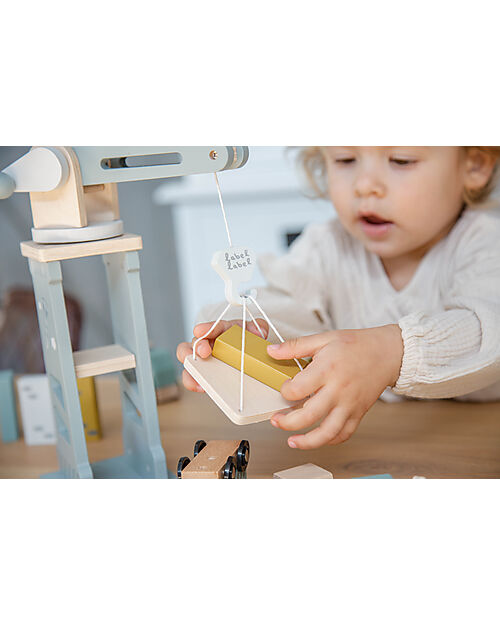 Label Label Cantiere Giocattolo in Legno FSC - Beige - 18+ m Macchine e Trenini  in Legno