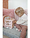 Label Label Cubo Attività 5 in 1 in Legno FSC - Rosa -12+ m Incastri in Legno