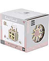Label Label Cubo Attività 5 in 1 in Legno FSC - Rosa -12+ m Incastri in Legno