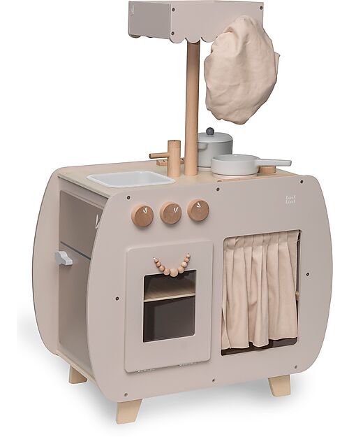 Label Label Cucina Bistro Giocattolo in Legno FSC - Beige - 12+ m Cucine Giocattolo