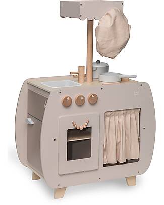 Label Label Cucina Bistro Giocattolo in Legno FSC - Beige - 12+ m Cucine Giocattolo
