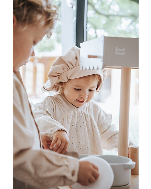 Label Label Cucina Bistro Giocattolo in Legno FSC - Beige - 12+ m Cucine Giocattolo