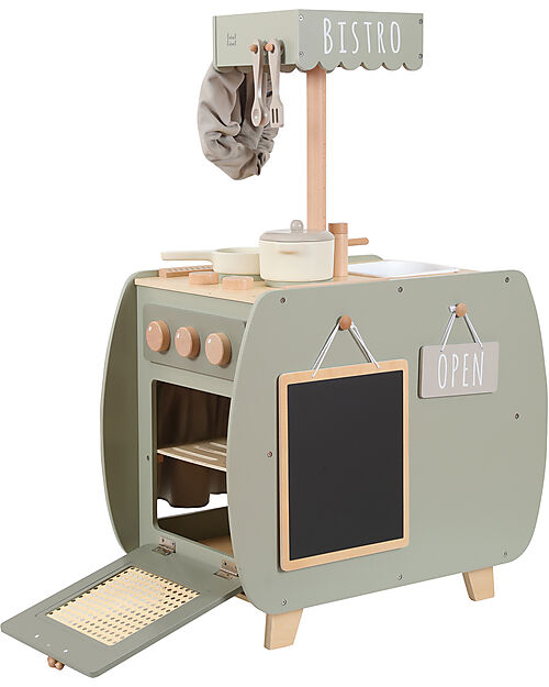 Label Label Cucina Bistro Giocattolo in Legno FSC - Oliva - 12+ m Cucine Giocattolo
