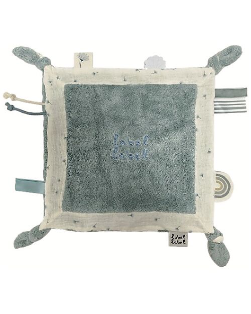Label Label Doudou - Blu Dandelion - 30x30 cm - Materiale Riciclato Doudou