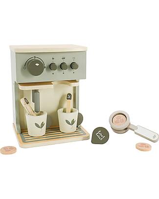 Label Label FSC Wooden Toy Coffee Machine - Olive - 3+ years Toy Kitchens