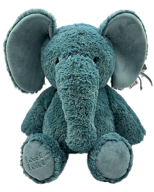 Label Label Peluche Elly L'Elefante - Blu - Grande - 34 cm Peluche