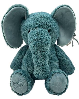 Label Label Peluche Elly L'Elefante - Blu - Grande - 34 cm Peluche