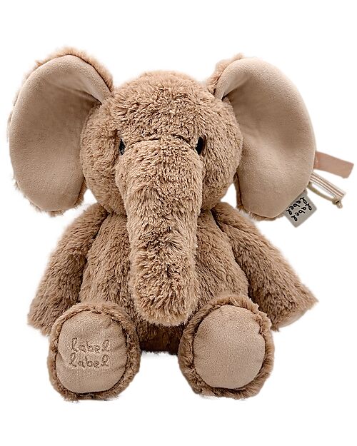 Label Label Peluche Elly L'Elefante - Nocciola - Medio - 26 cm - 0+ Peluche