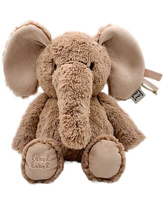 Label Label Peluche Elly L'Elefante - Nocciola - Medio - 26 cm - 0+ Peluche