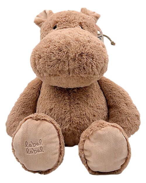 Label Label Peluche Harvey L'Ippopotamo - Nocciola - Grande - 34 cm Peluche