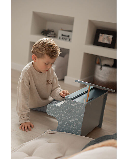 Label Label Pianoforte in Legno - Blu - Certificazione FSC Strumenti Musicali