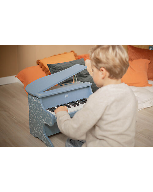 Label Label Pianoforte in Legno - Blu - Certificazione FSC Strumenti Musicali