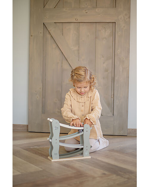 Label Label Pista Giocattolo in Legno FSC - Oliva - 18+ m Macchine e Trenini  in Legno